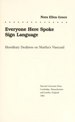 Everyone here spoke sign language: hereditary deafness on Martha's Vineyard