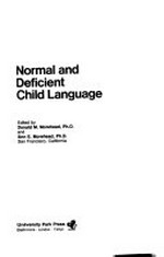 Normal and deficient child language