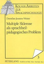 Multiple Sklerose als sprachheilpädagogisches Problem