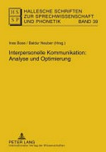 Interpersonelle Kommunikation: Analyse und Optimierung ; [Gottfried Meinhold zu seinem 75. Geburtstag]