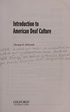 Introduction to American deaf culture