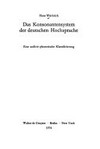 Das Konsonantensystem der deutschen Hochsprache: eine auditiv-phonetische Klassifizierung