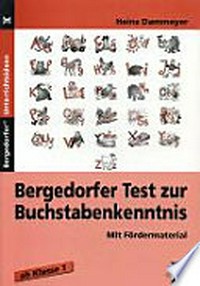 Bergedorfer Test zur Buchstabenkenntnis: mit Fördermaterial